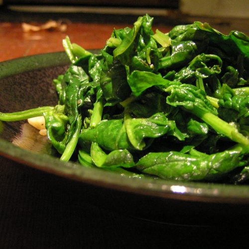 Sauteed Lemon Garlic Spinach